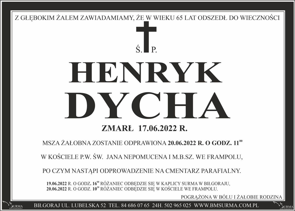 Ś.P. HENRYK DYCHA