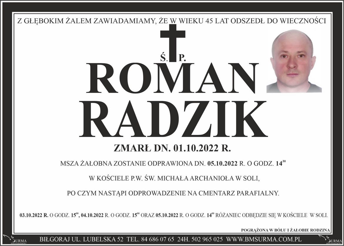 Ś.P. ROMAN RADZIK