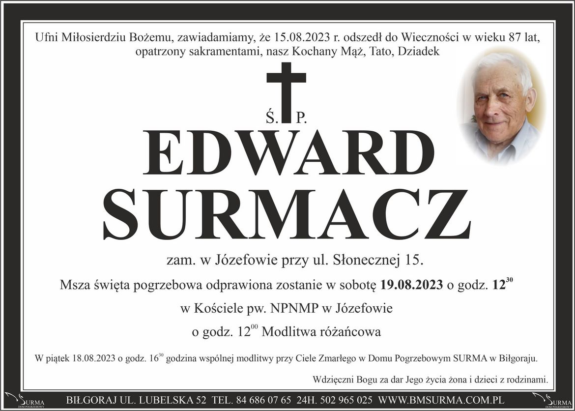 Ś.P. EDWARD SURMACZ