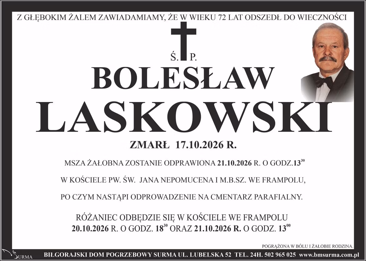 Ś.P. BOLESŁAW LASKOWSKI