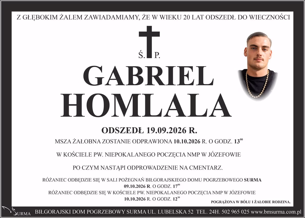 Ś.P. GABRIEL HOMLALA