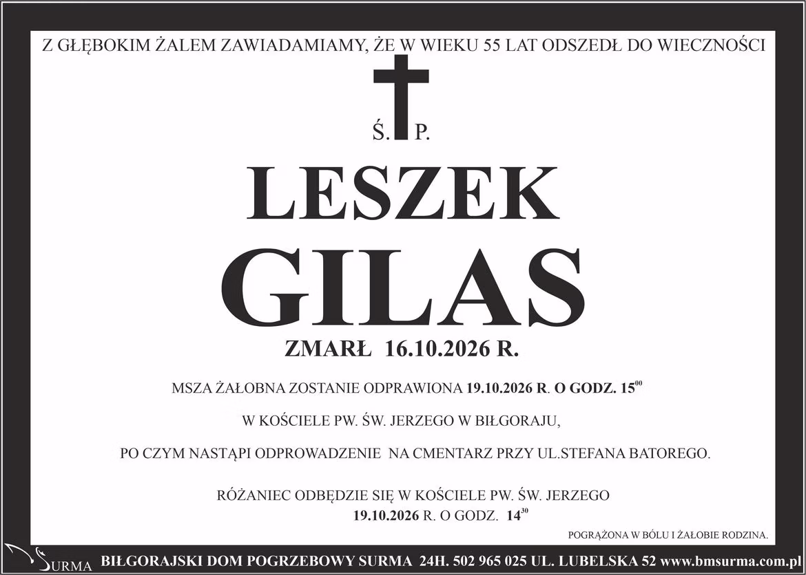 Ś.P. LESZEK GILAS