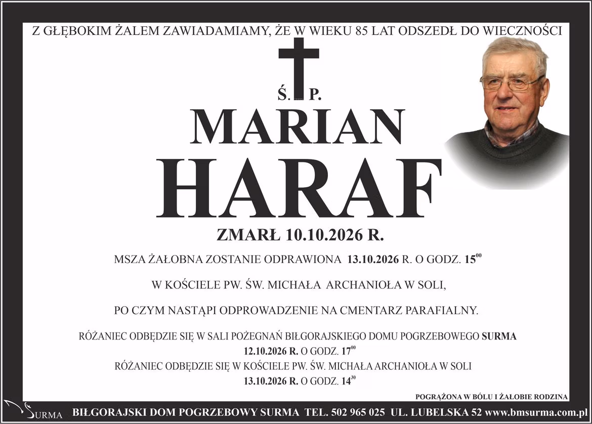 Ś.P. MARIAN HARAF